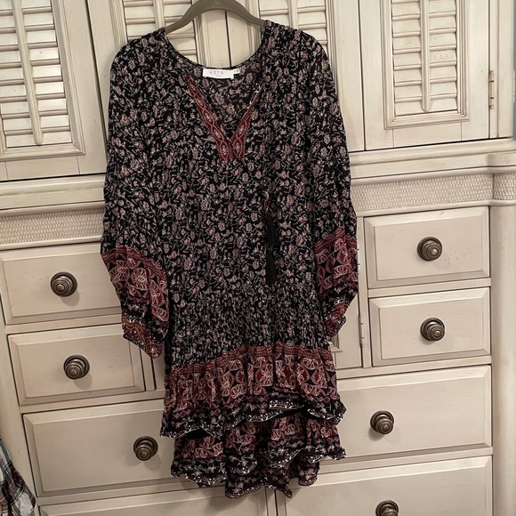 Astr the Label Cinch-Waist Mini Dress With Tassel - Picture 1 of 3